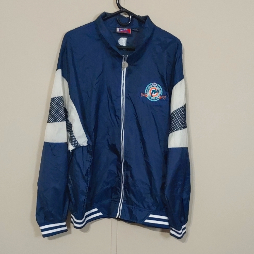 VTG Miami Dolphins Windbreaker 1972 Pro Player Jacket Size L